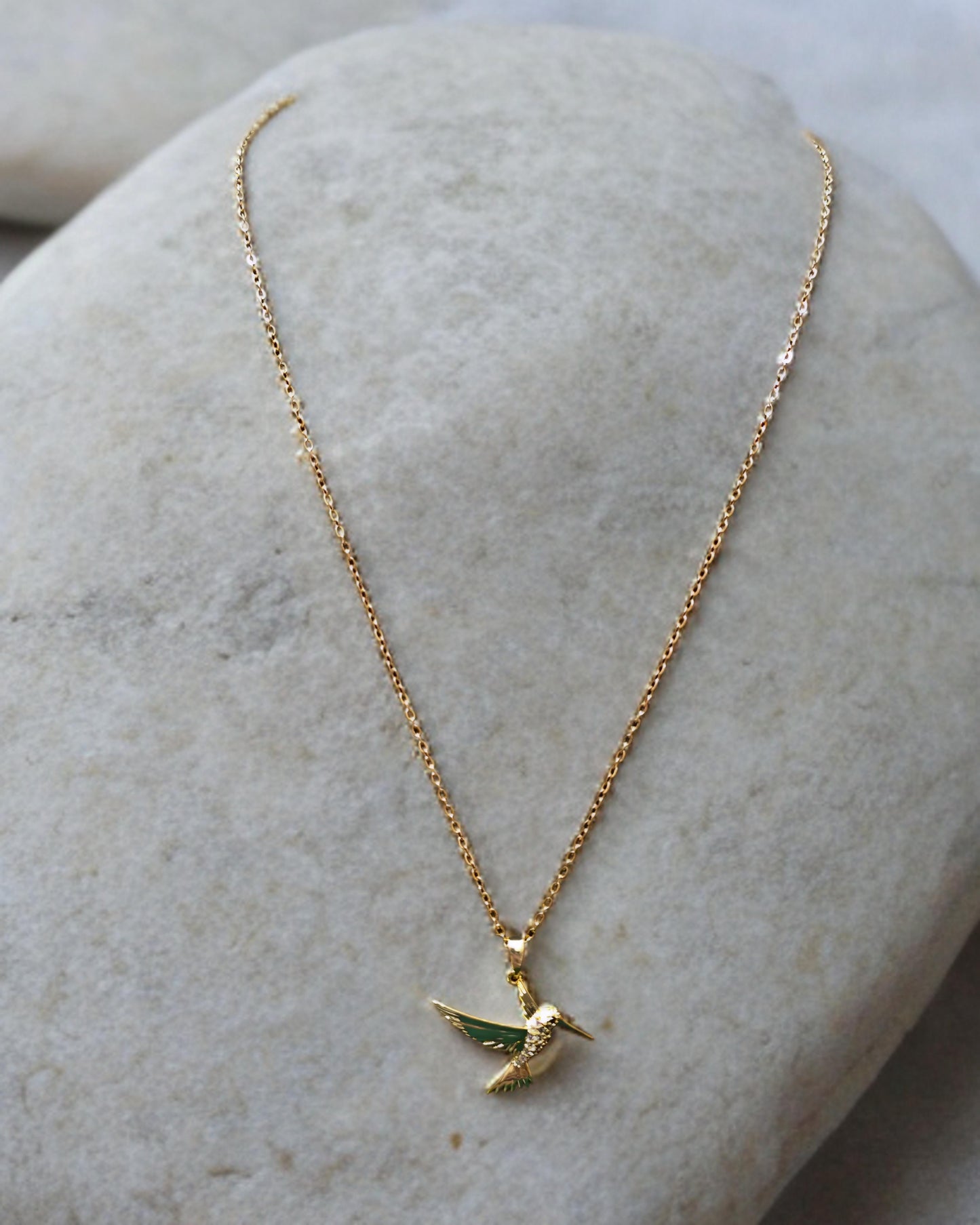 Hummingbird Gold-Plated Necklace