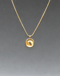 Gold-Plated Cushion Pendant Necklace – Stainless Steel Kirei - 1006