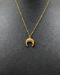 Crescent Horn Pendant Necklace – Gold-Plated &nbsp;Stainless Steel Kirei - 1005